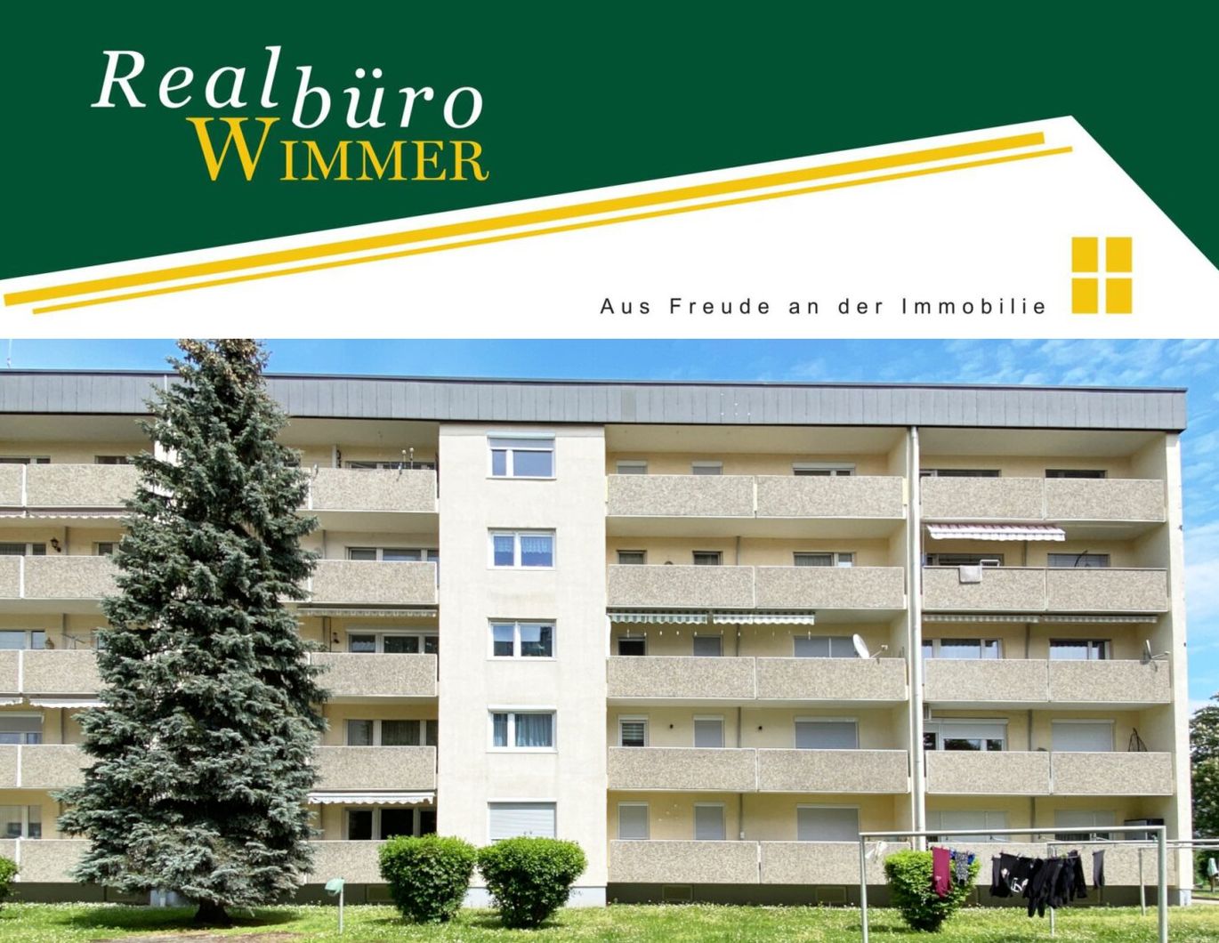 3-Zimmer-Wohnung mit sonniger Loggia im obersten Geschoss