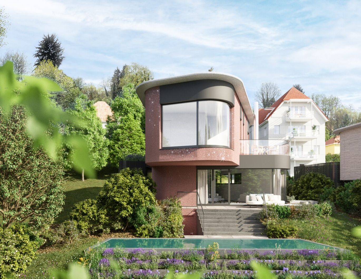 Graz-Rosenberg: Eine Rarität einsteht - Modernes Einfamilienhaus in exklusiver Villenlage!