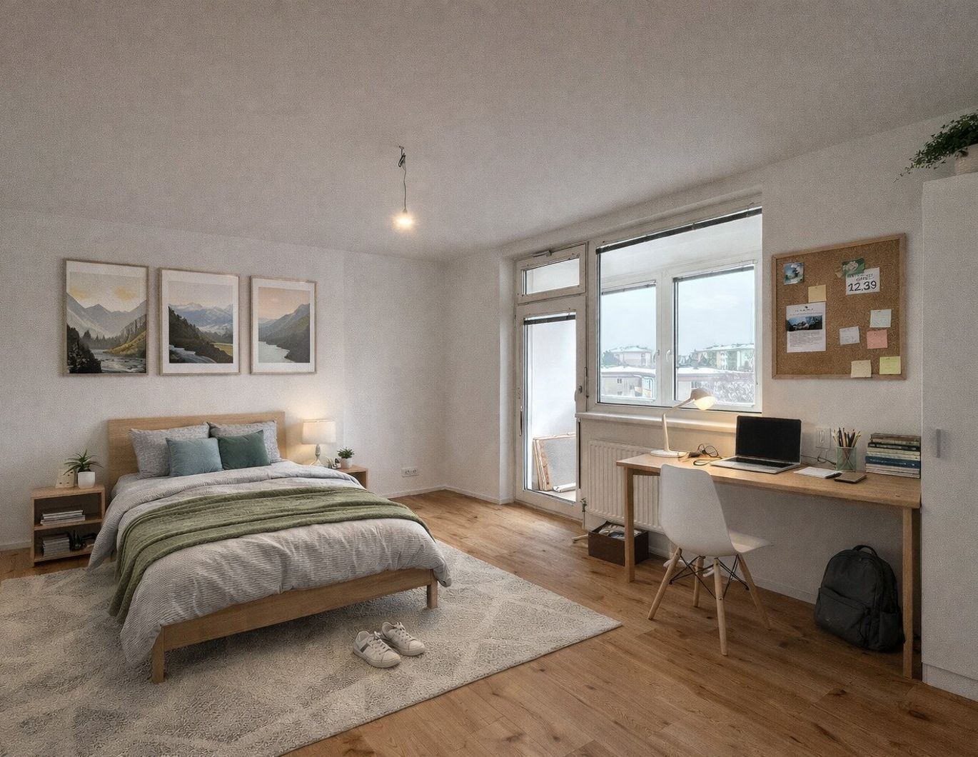 Generalsaniert, voll möblierte 3-Zimmer-Wohnung neben der JKU - Ideal für 2er-WG!