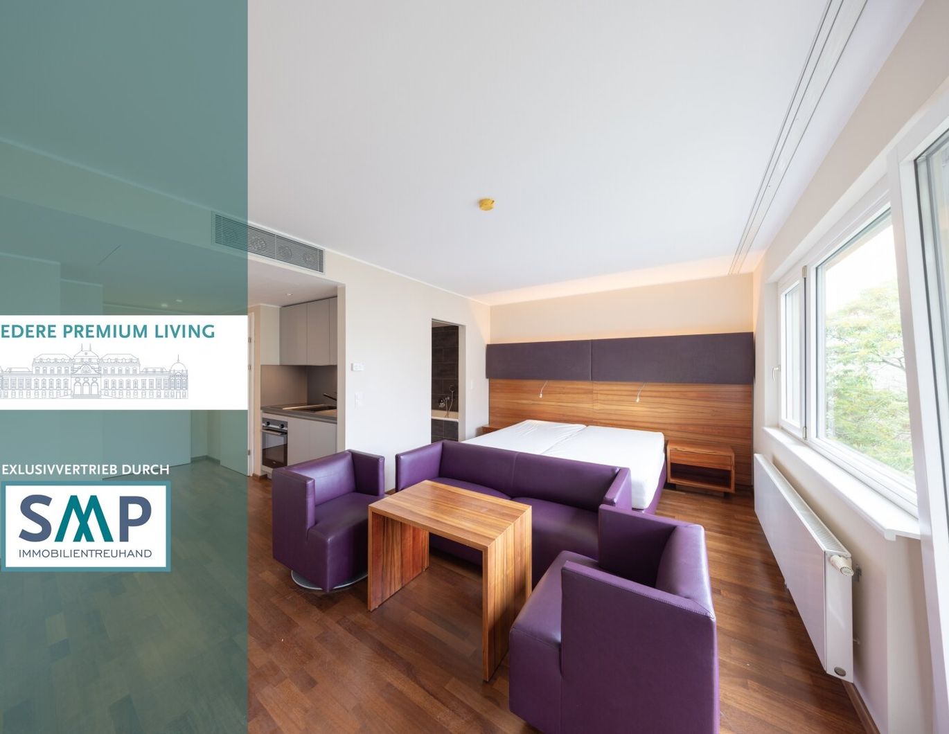 Belvedere Premium Living: 1-Zi. Whg. & Balkon