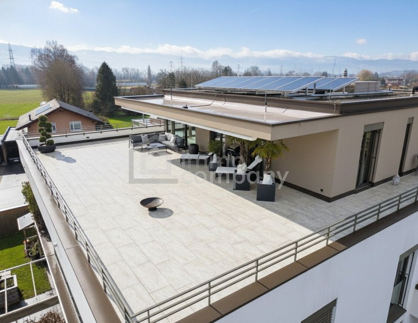 Exklusive Penthouse-Wohnung | 85m² Wohnfläche | 188m² Terrasse | 3 Zimmer | TG-Stellplatz | Koblach | Bergblick