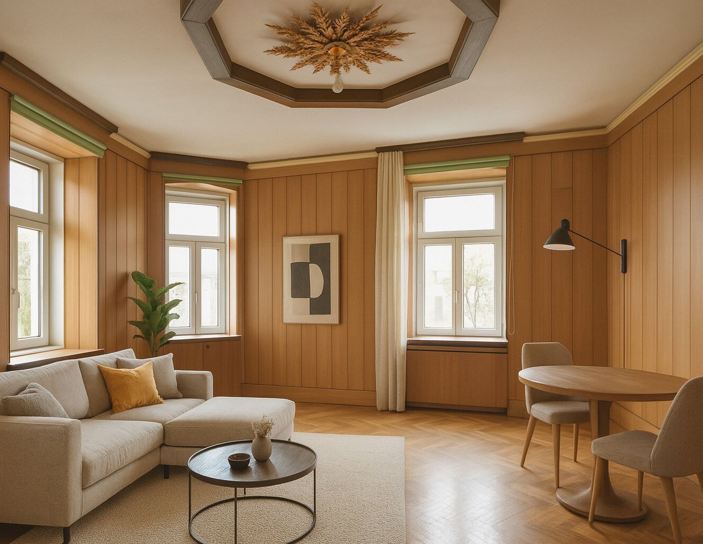 Sanierungsbedürftige 4-Zimmer-Altbauwohnung mit viel Charme