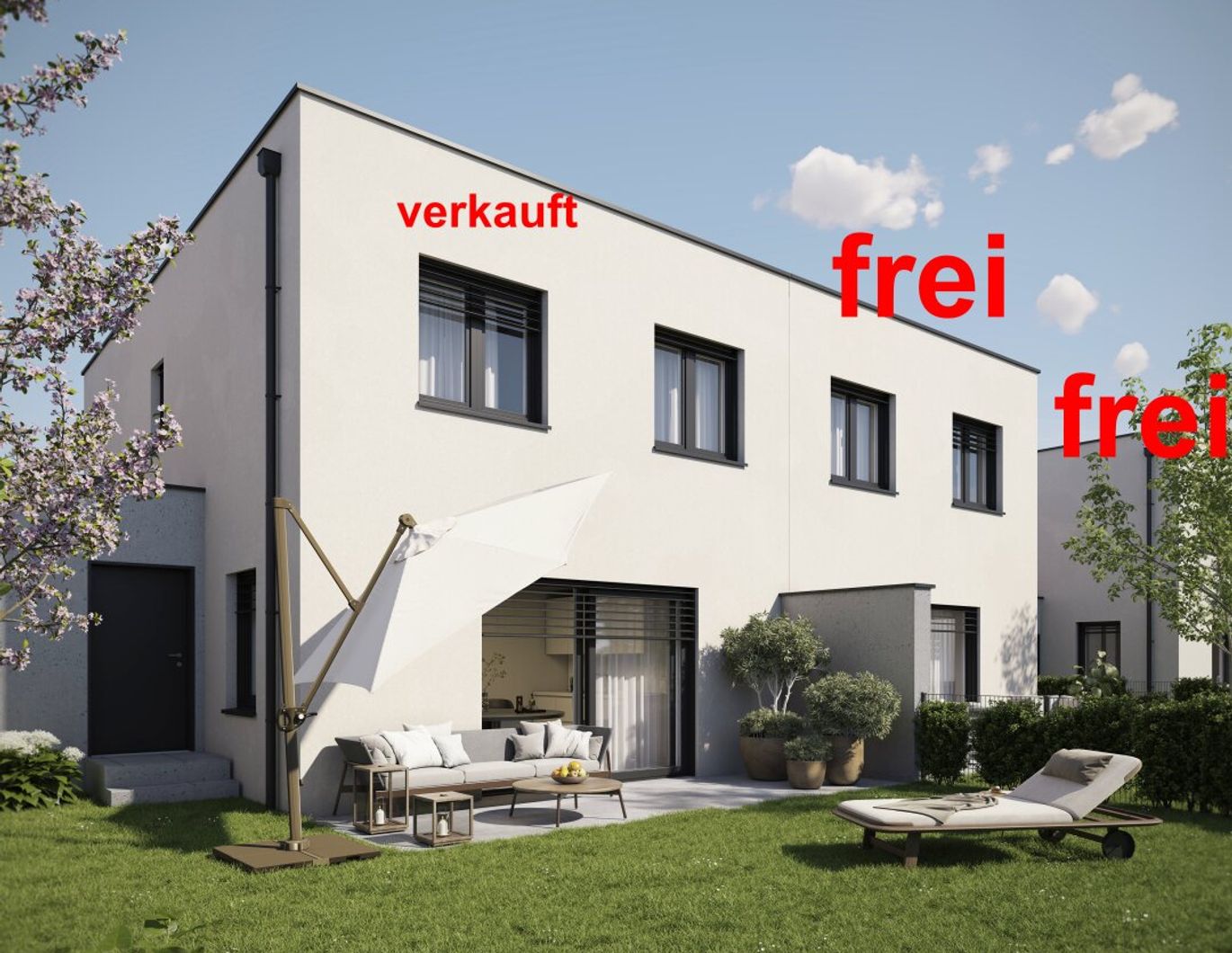 Top 6: Abbruch bereits erfolgt! Schlüsselfertige Doppelhaushälfte mit 5 Zimmern, Carport, Terrasse, Eigengarten!