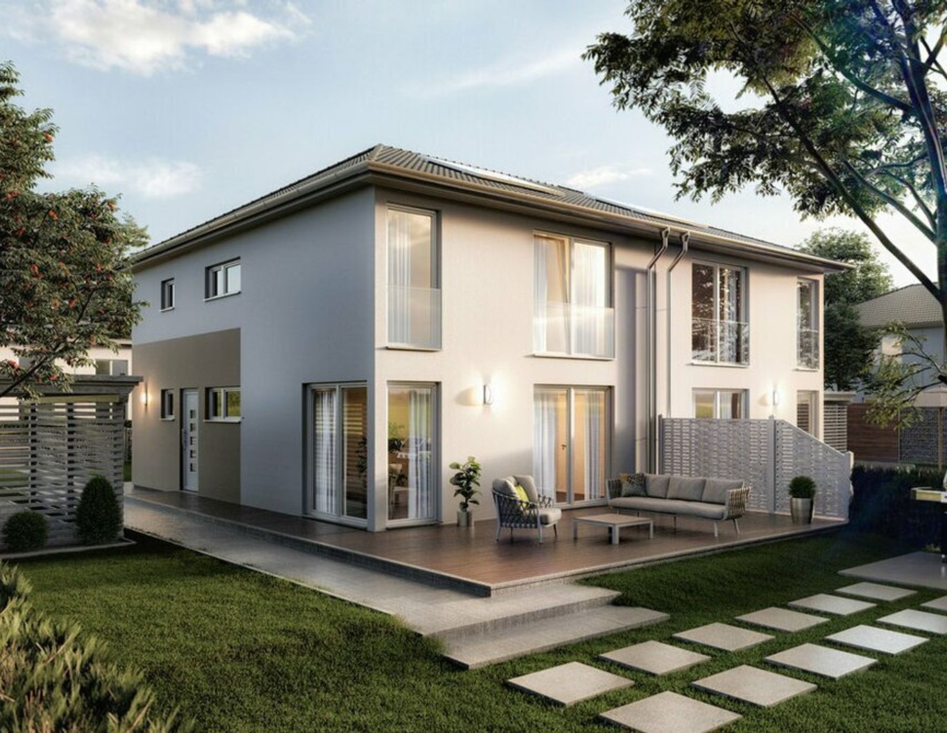 Neubau Doppelhaushälfte in massiver Bauweise in Tulfes