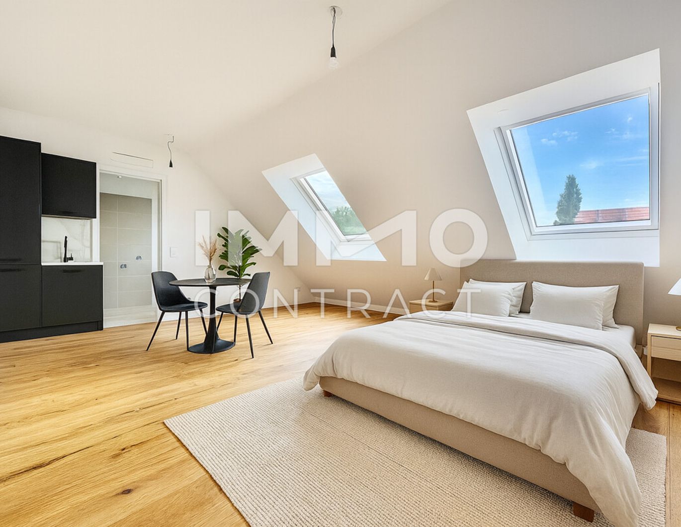 3% Nachlass: Grün & zentral - 1-Zimmer-Eigentumswohnung beim Aupark