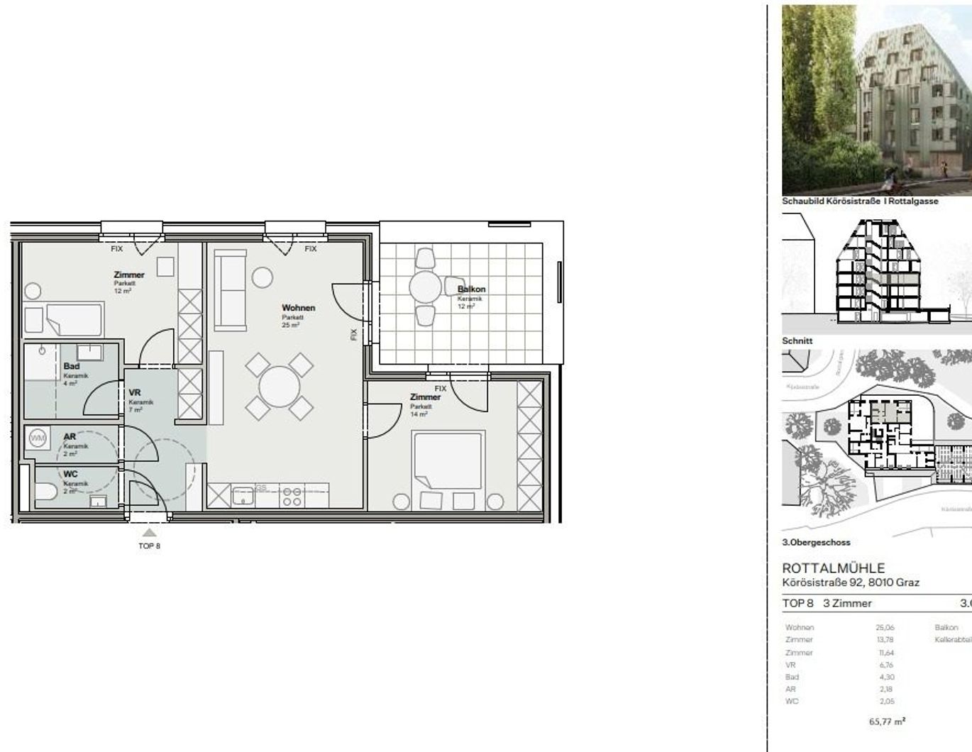 Graz-Geidorf: Kleines Bauherrenmodell, honorarfrei für Käufer: innen, Erstbezug, Lage, Lage, Lage...