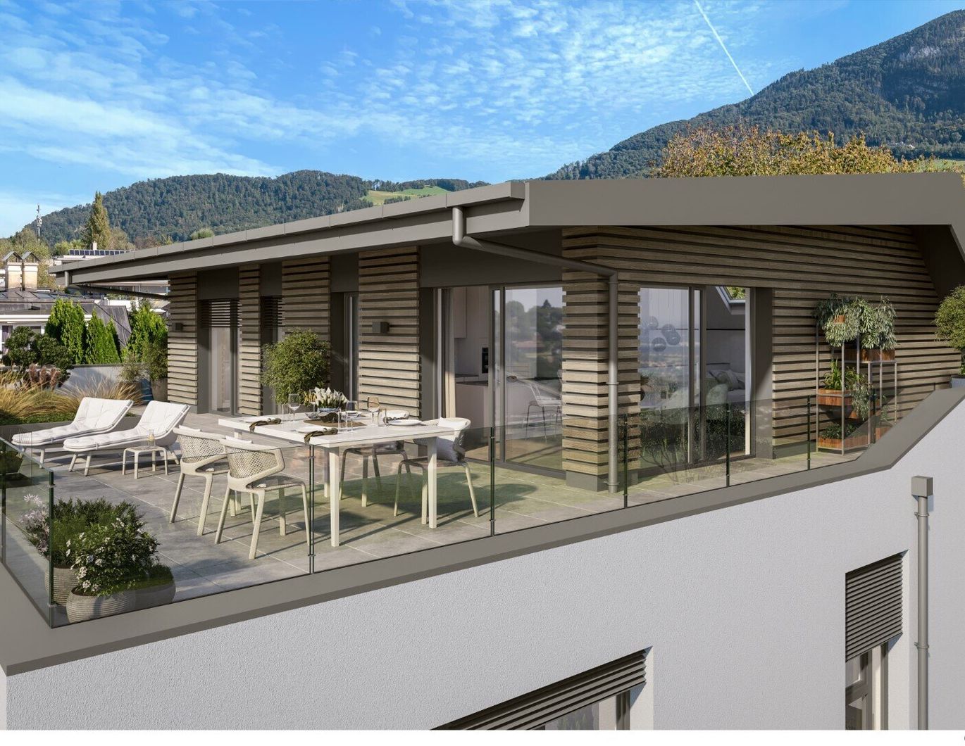 Penthouse mit Panoramaterrasse in Salzburg Aigen