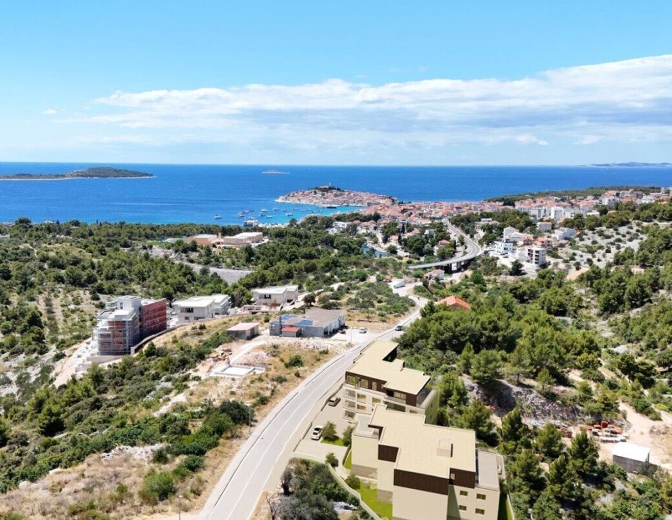 Exklusive Zwei-Zimmer-Wohnung mit Meerblick - S4, erster Stock