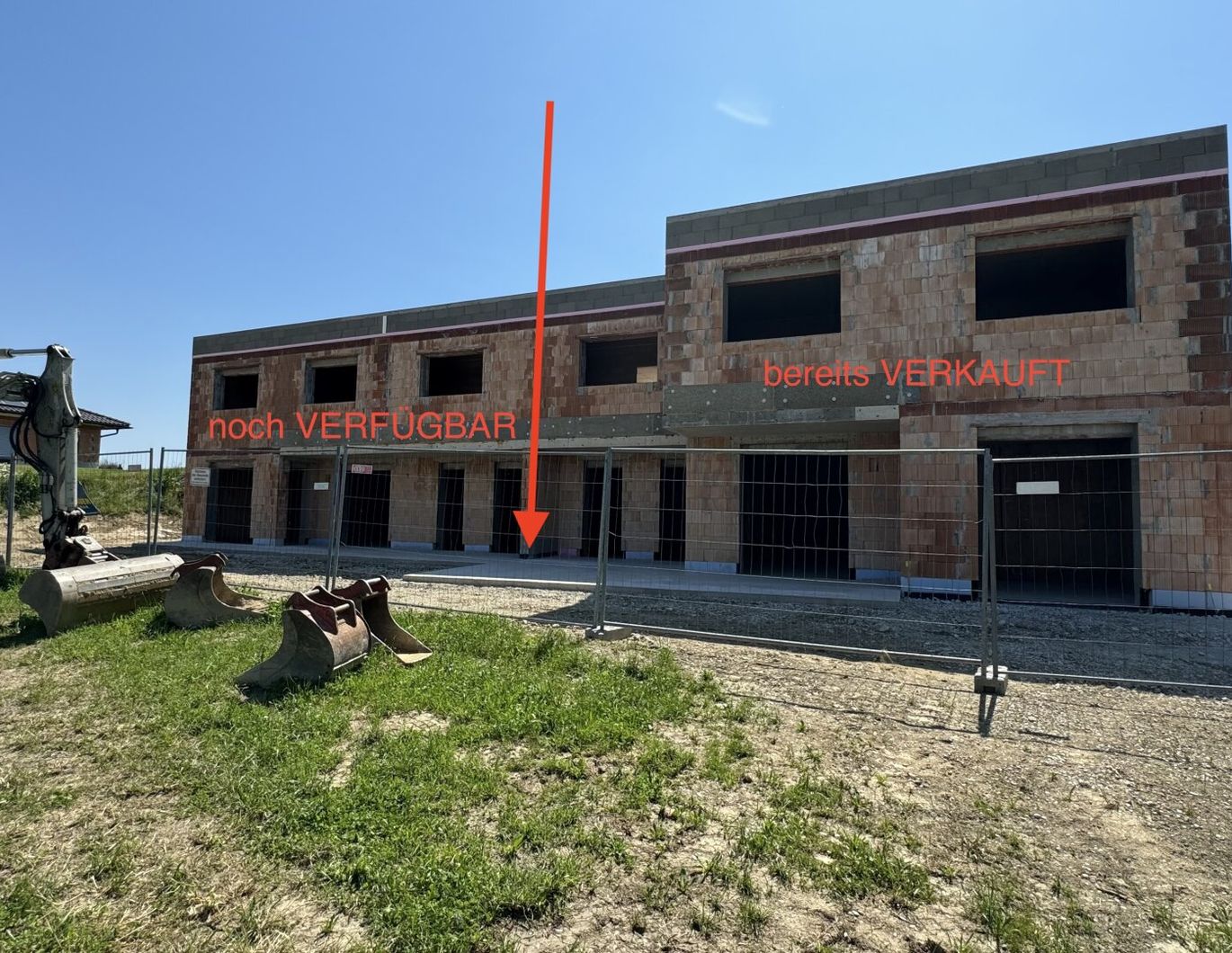 NEUBAUPROJEKT - DOPPELHAUSHÄLFTE IN OBERBAIRING BELAGSFERTIG - ROHBAU BEREITS FERTIG GESTELLT