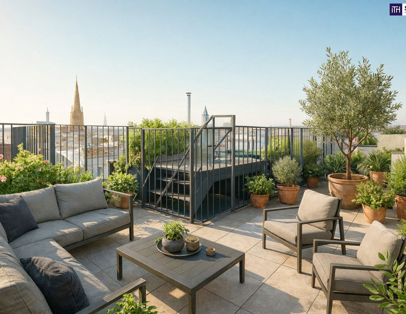 Exklusive Luxus-Dachterrassenwohnung mit traumhaftem Fernblick - Nähe Rochusmarkt/Stadtpark in Ruhelage!