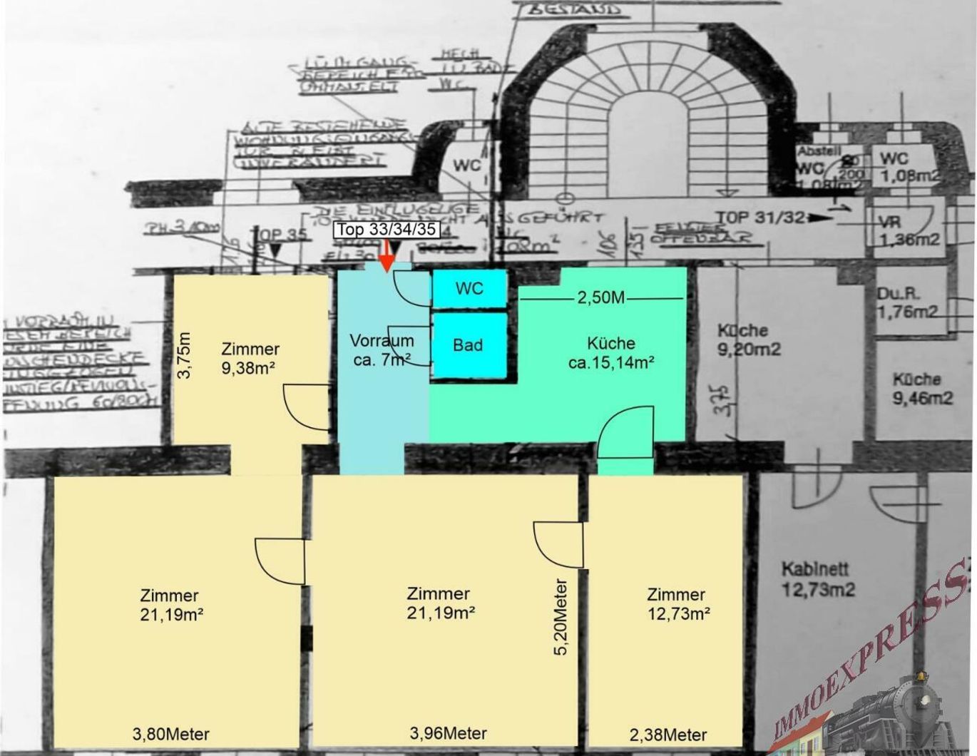 Charmante 4-Zimmer-Altbauwohnung mit modernem Flair in der Karmarschgasse - 83 m²