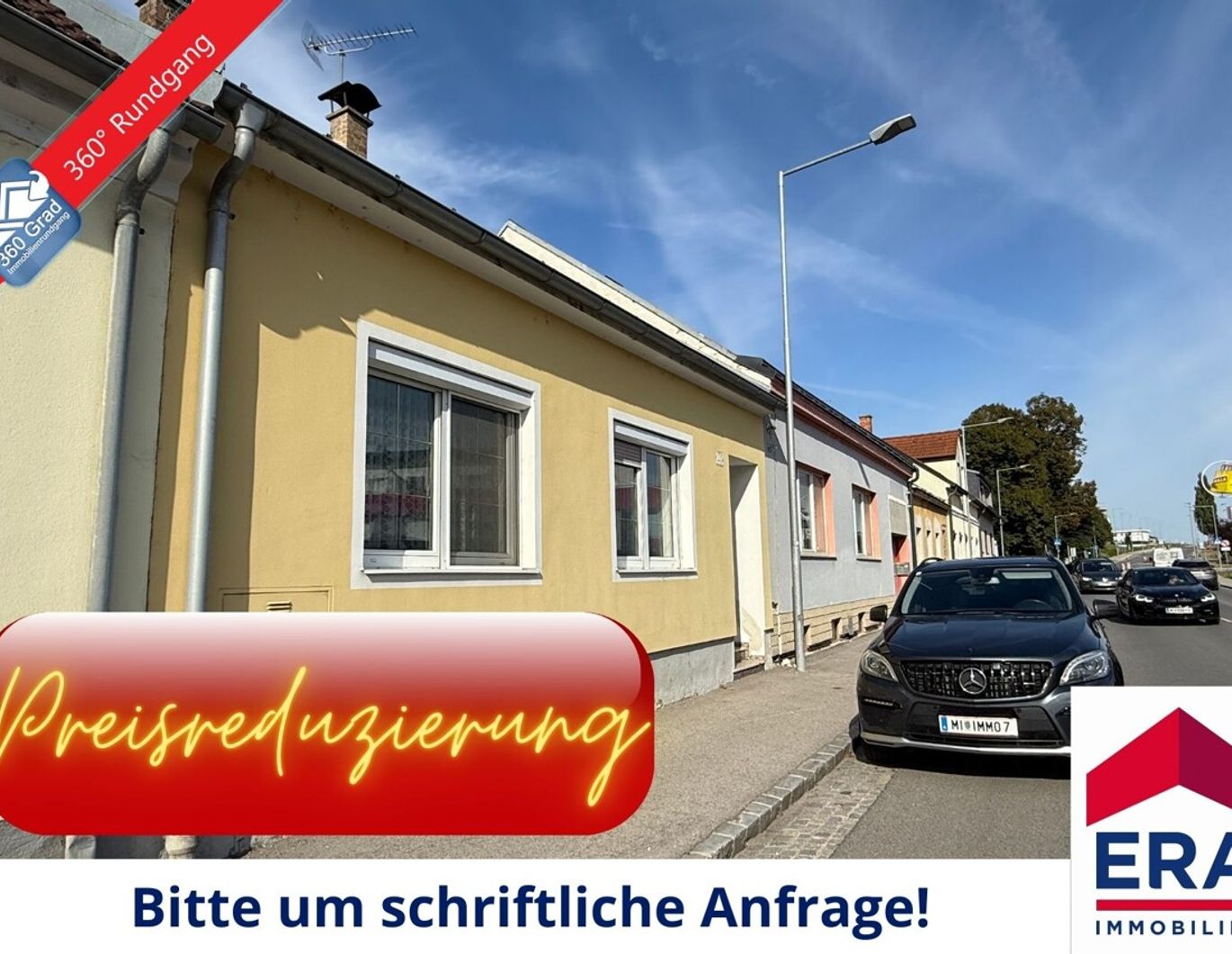 PREISREDUZIERUNG: Mistelbach - Einfamilienhaus mit uneinsehbarem Innenhof, Stadl und Nebenräumen!