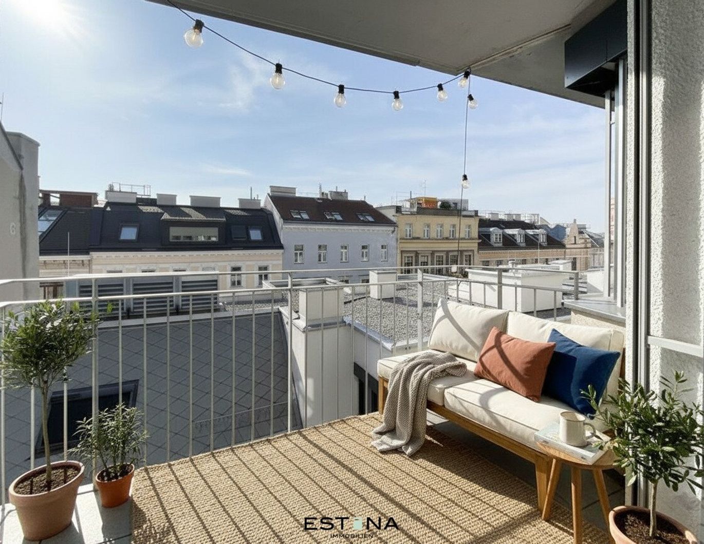 Stilvolle 2-Zimmer-Wohnung mit Balkon im Herzen von Mariahilf