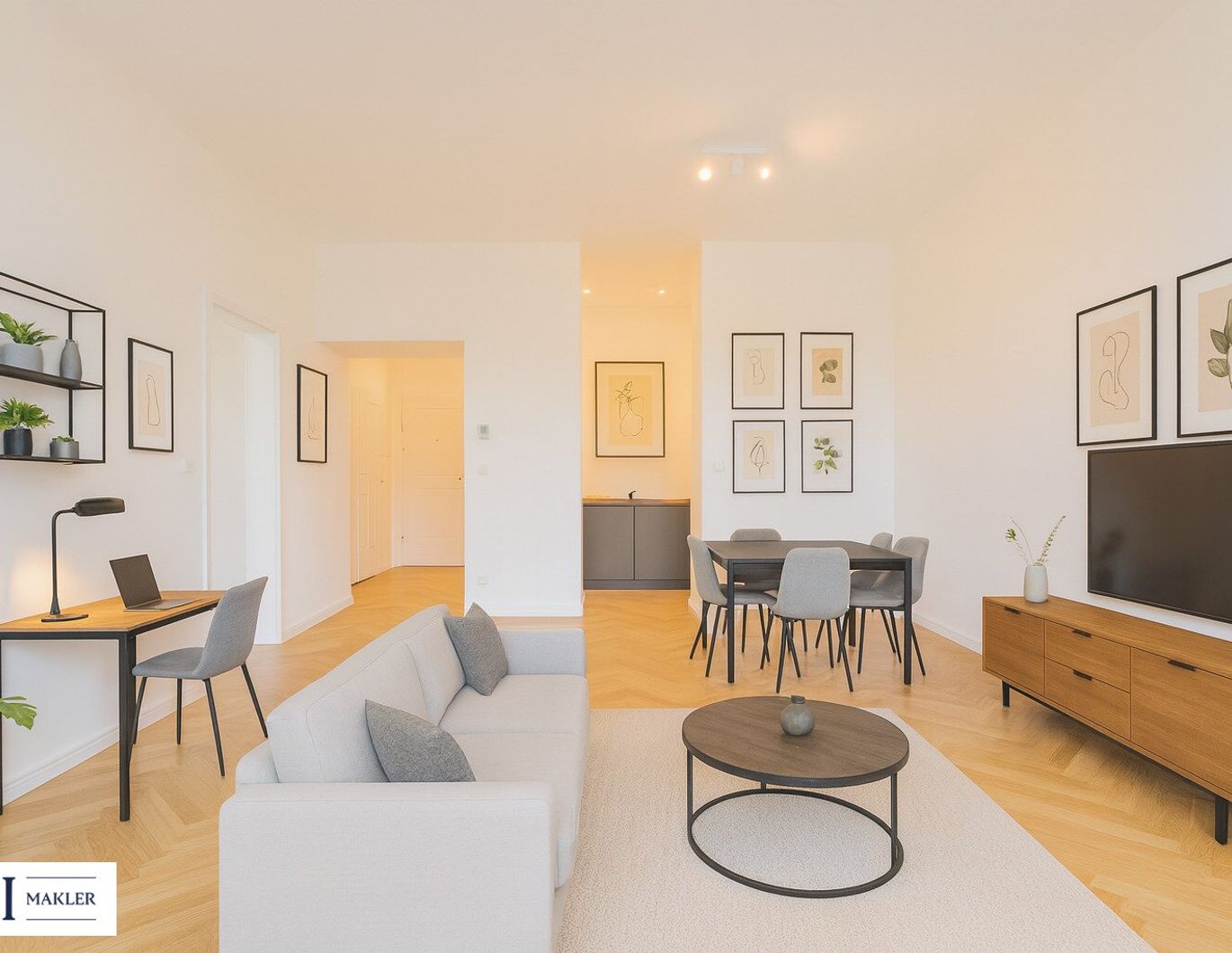 2-Zimmer-Wohntraum mit Blick ins Grüne - Altbauflair am Laubepark