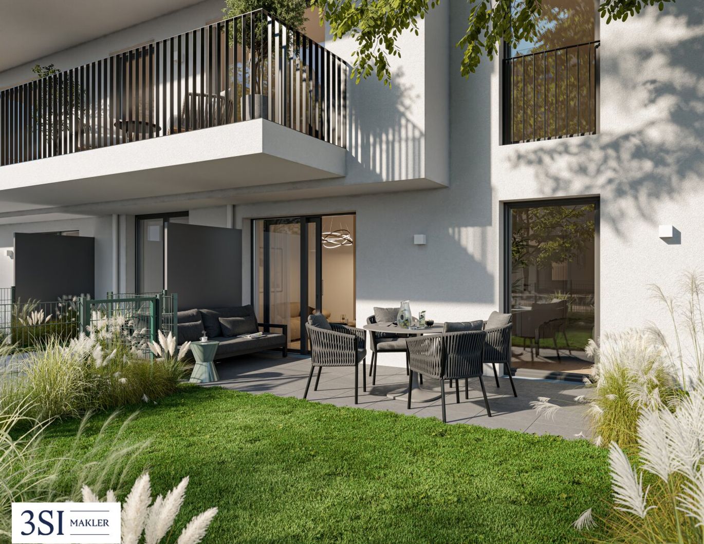 Die Symbiose: Ihre Traum-Gartenwohnung - 2 Zimmer-Erstbezug in ruhiger Lage