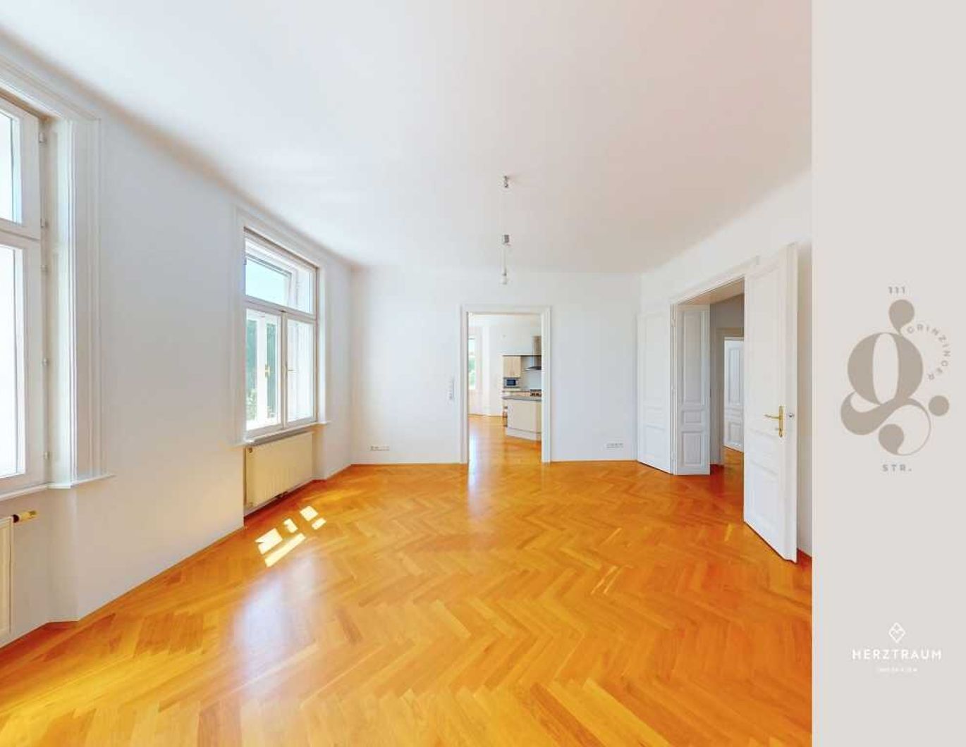 Wiener Altbaucharme mit Weitblick - Großzügige 124 m² Erkerwohnung im 19. Bezirk - PROVISIONSFREI