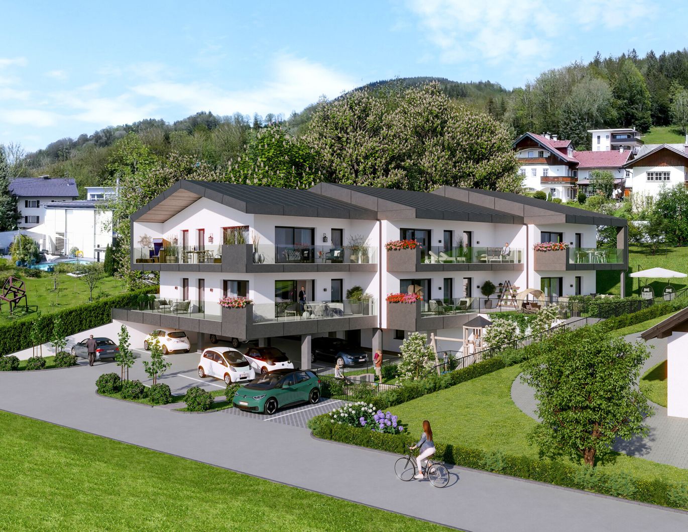 Premium Wohnvergnügen - Am Sonnenhang Mondsee - W3 - 4 Zi Gartenwohnung