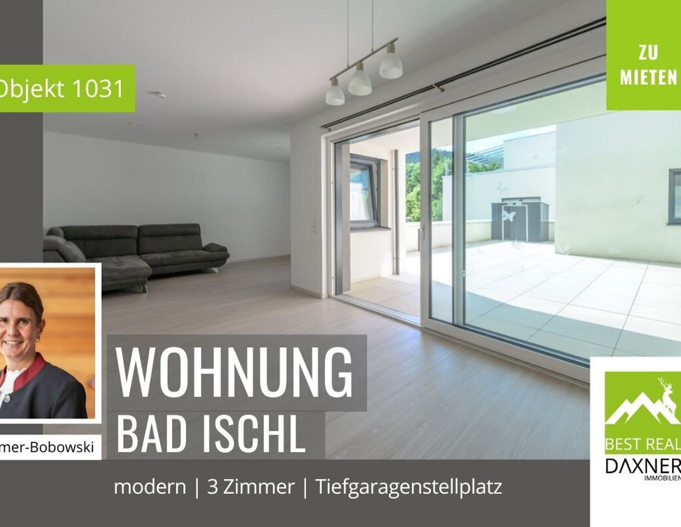 Traumhafte 3-Zimmer-Wohnung mit 2 Terrassen zu mieten