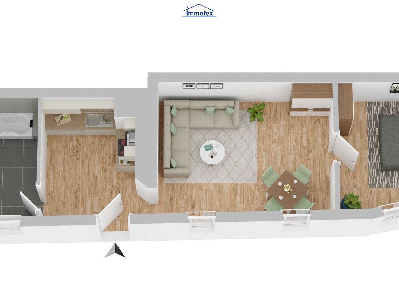 Sanierte Anlegerwohnung in Historischem Stadtbau