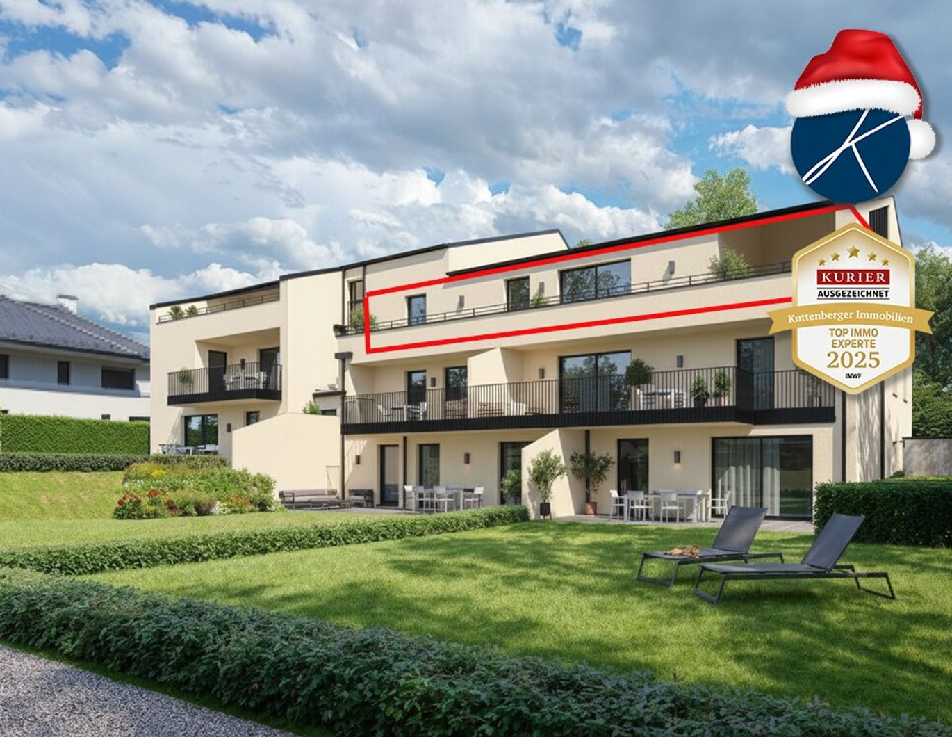 Exklusive Dachgeschoßwohnung mit Terrasse und Sauna (Top 9) - Neubauprojekt am Kremser Steindl