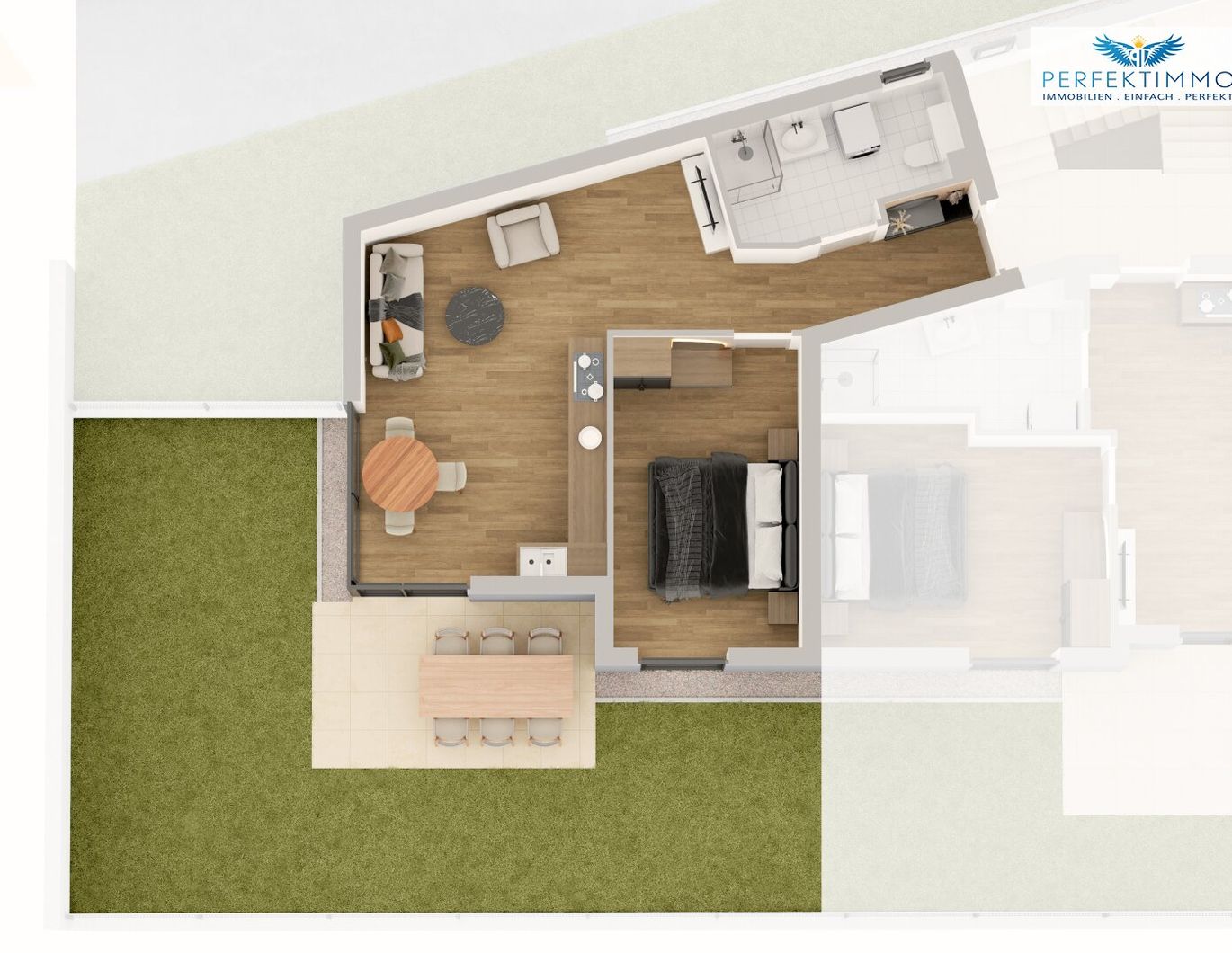 Moderne Gartenwohnung Top 3 mit sonniger Terrasse im Neubau