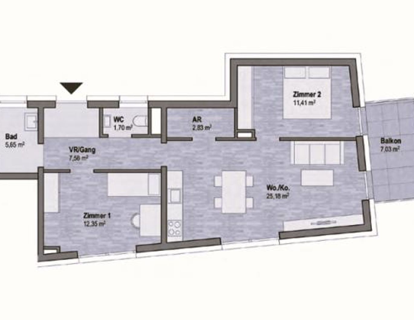 Graz Geidorf Neubauprojekt: Exklusive Eigentumswohnung (66m²) mit Balkon in bester Lage! Provisionsfrei