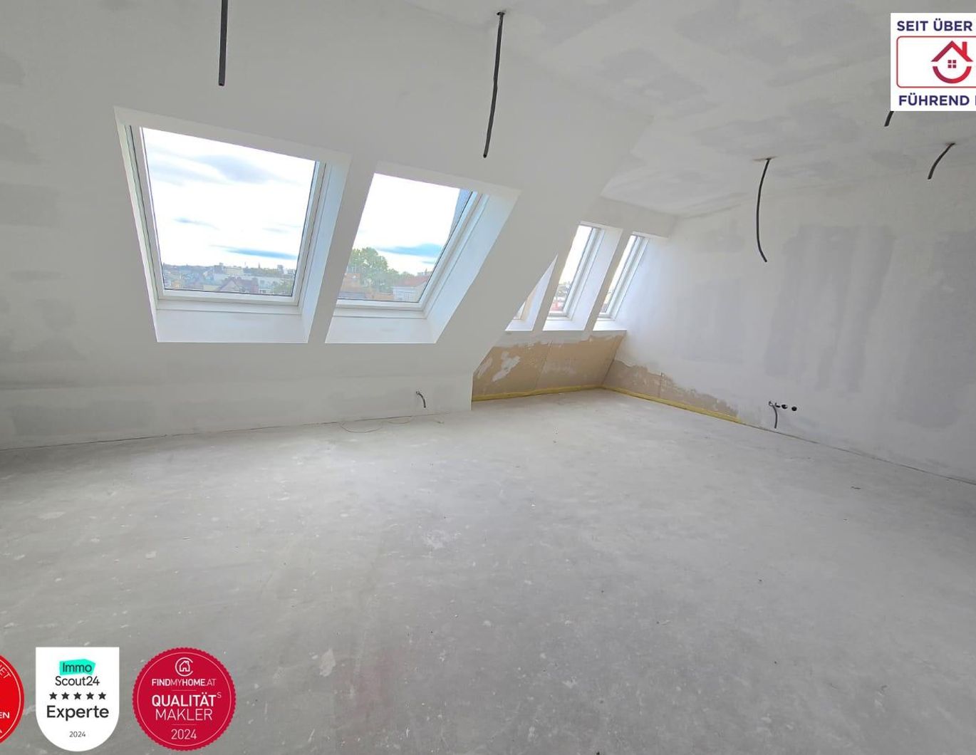 Kaufen Sie provisionsfrei vom Bauträger bis 31.12.2025 - Exklusive 3-Zimmer-Dachgeschosswohnung mit Terrasse und 36m² Dachterrasse im Erstbezug!