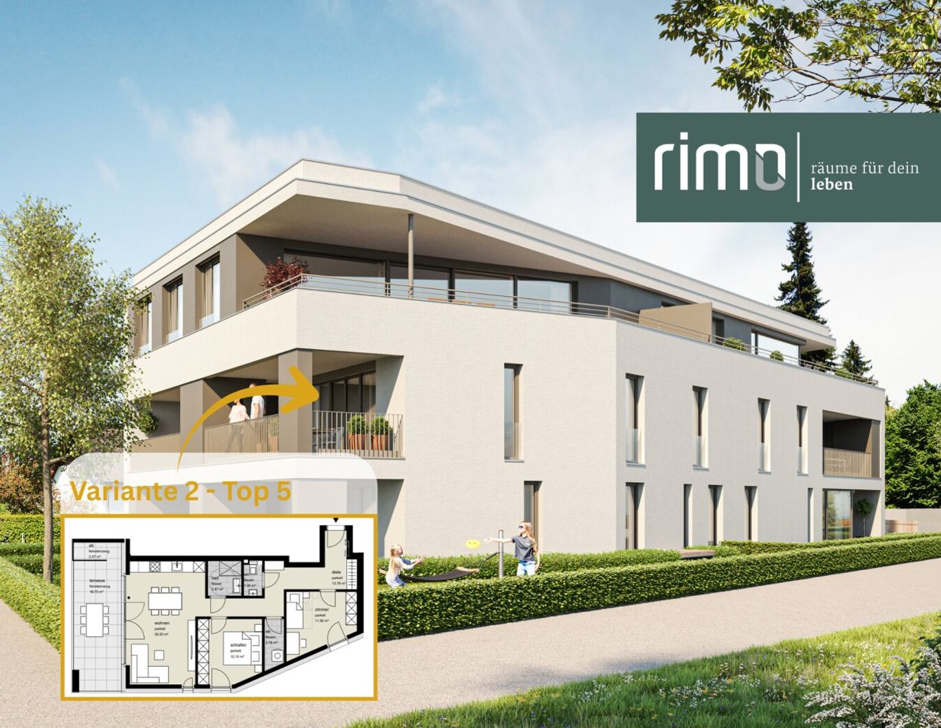 4-Zimmerwohnung mit Terrasse - Top 05 - V.2