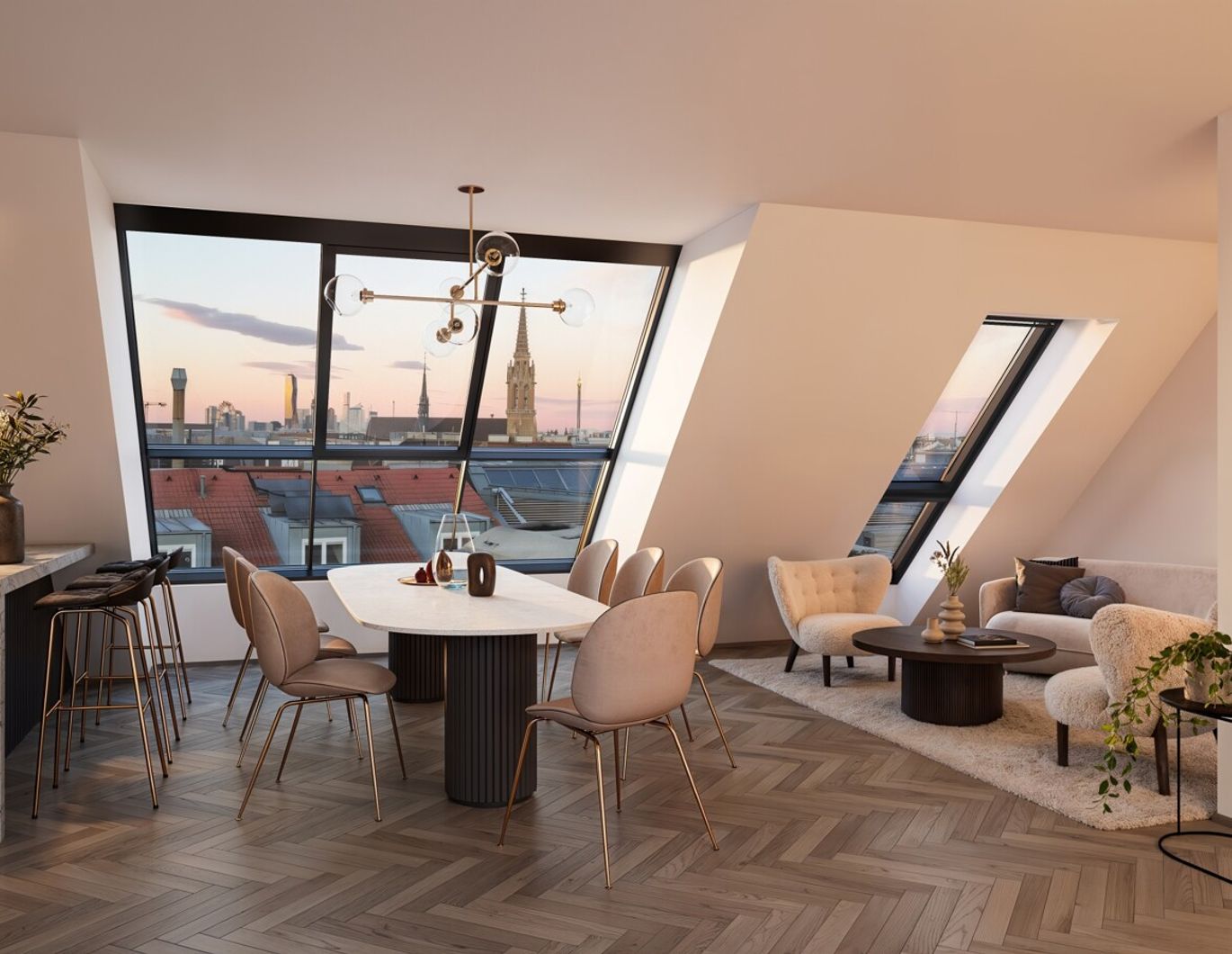 Exklusive DG-Maisonette mit 2 Terrassen im Herzen des 3. Bezirks