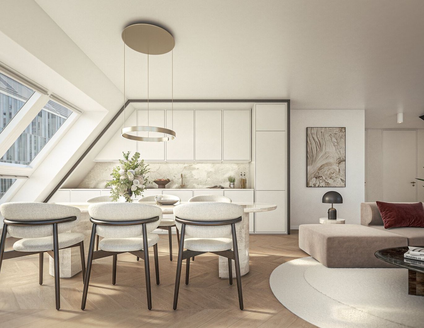 Stilvolle 4-Zimmer-Dachgeschosswohnung mit Terrasse - ANDEA Parkside Residences