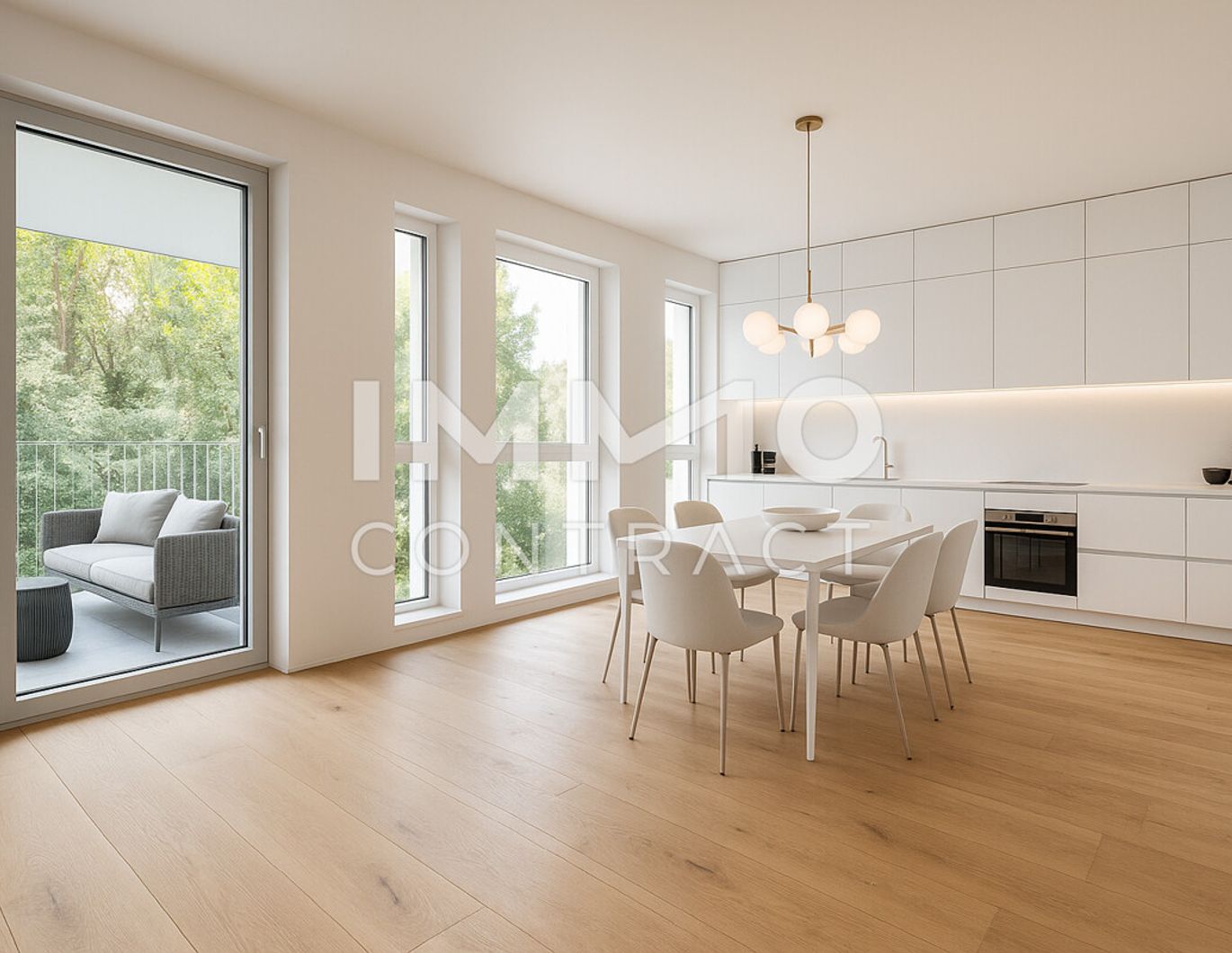 3% Rabatt:perfekt geschnittene 3-Zimmer-Wohnung mit 2 Balkonen und viel grün