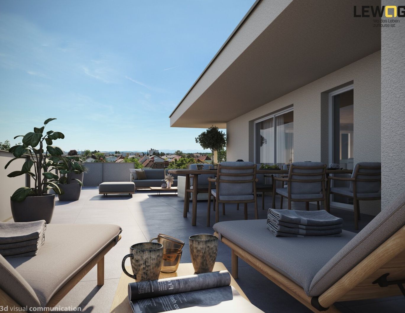 B13 - 111 m² DG-Wohnung mit großem Balkon