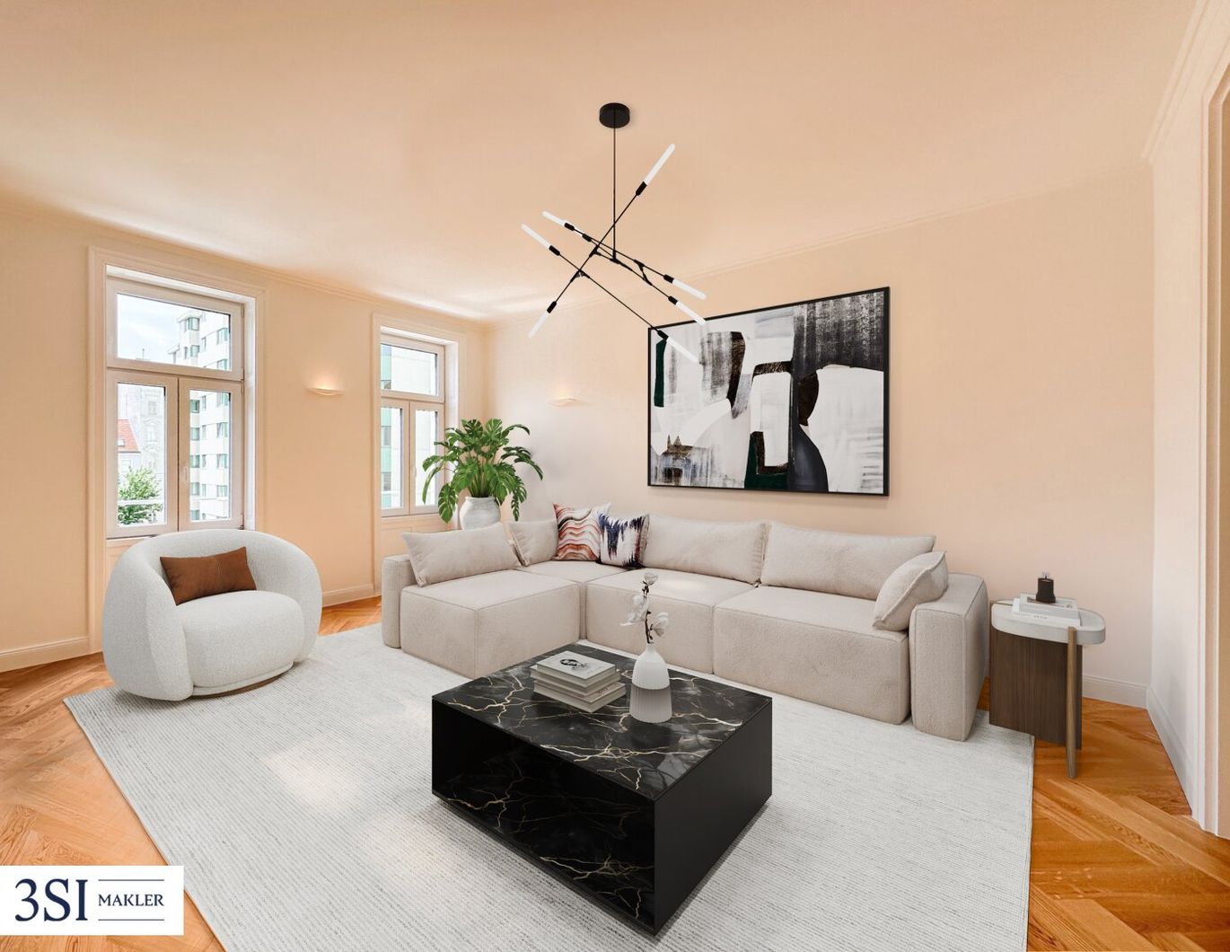 Sanierte 2-Zimmer-Stilaltbauwohnung mit Top-Anbindung