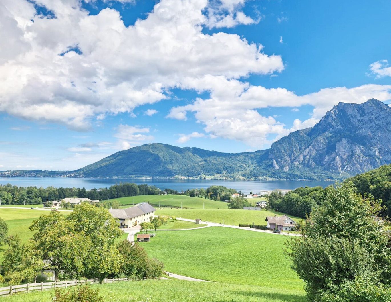 Wenn Ihnen der Traunsee zu Füßen liegt