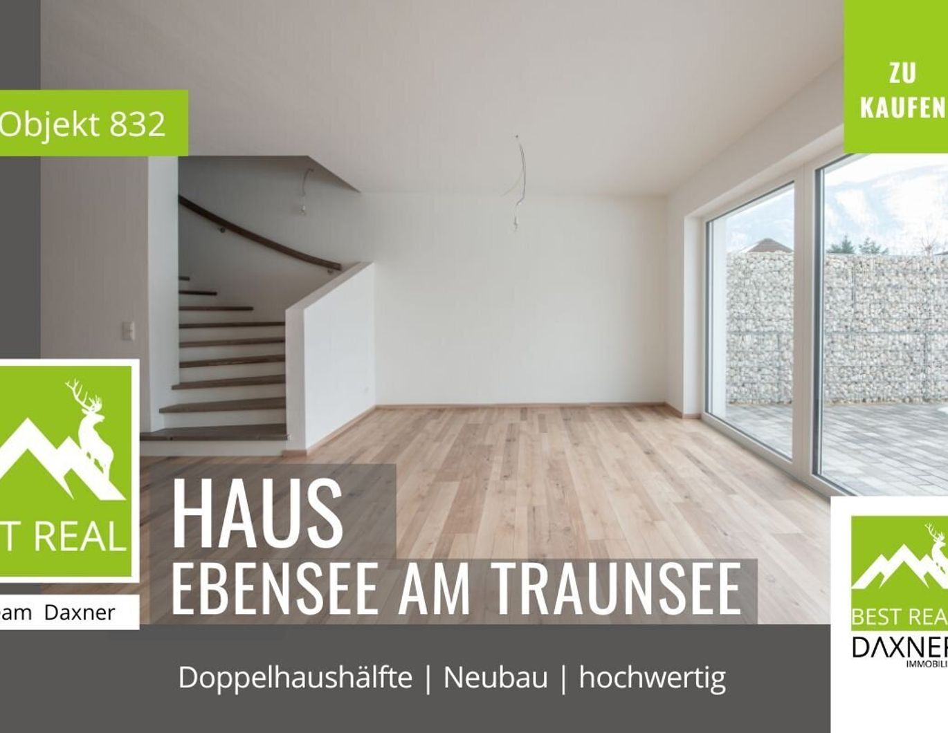 NEUBAU - Doppelhaushälfte in Ebensee am Traunsee - modernes Wohnen im Salzkammergut!