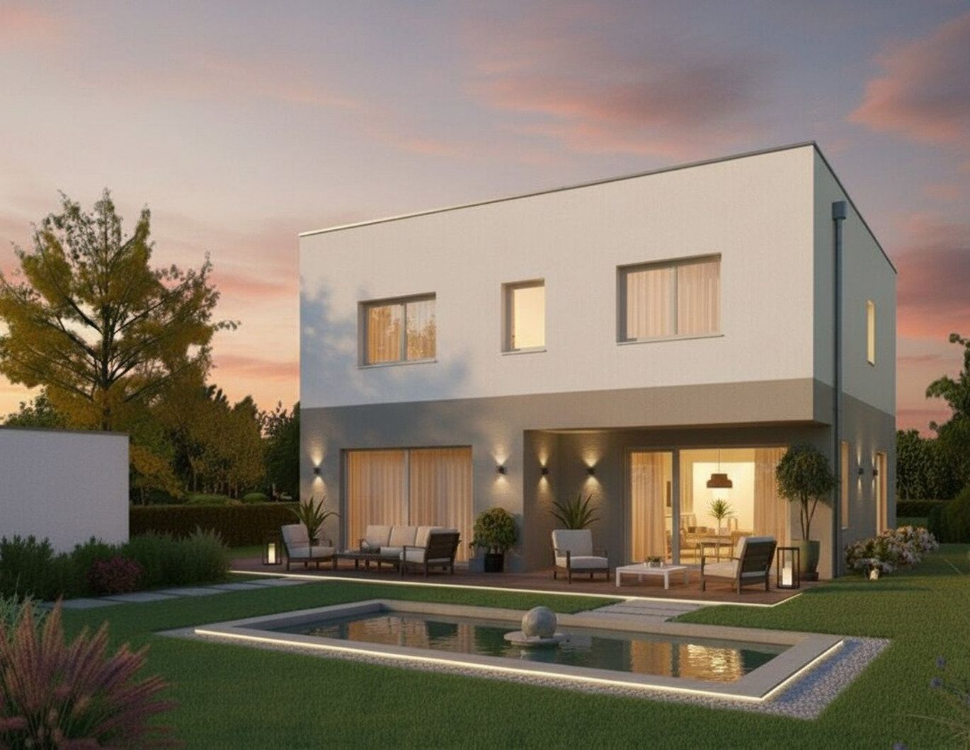 Wohnidylle in Wilhering - Reith, exklusives Einfamilienhaus mit großer Garage - moderne Architektur