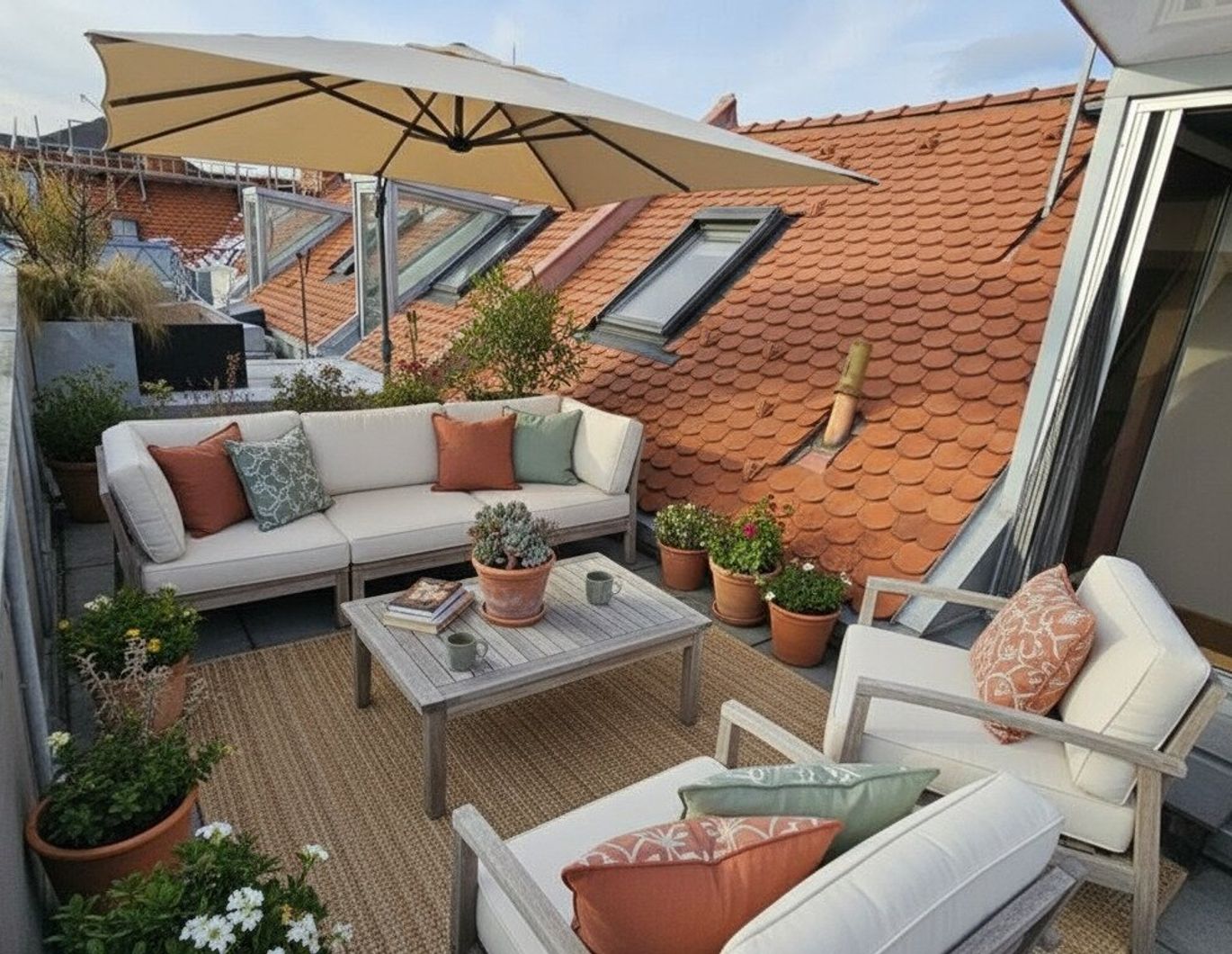 DACHTERRASSEN-Wohnung im Zentrum: hell, gemütlich, gepflegt, Lift