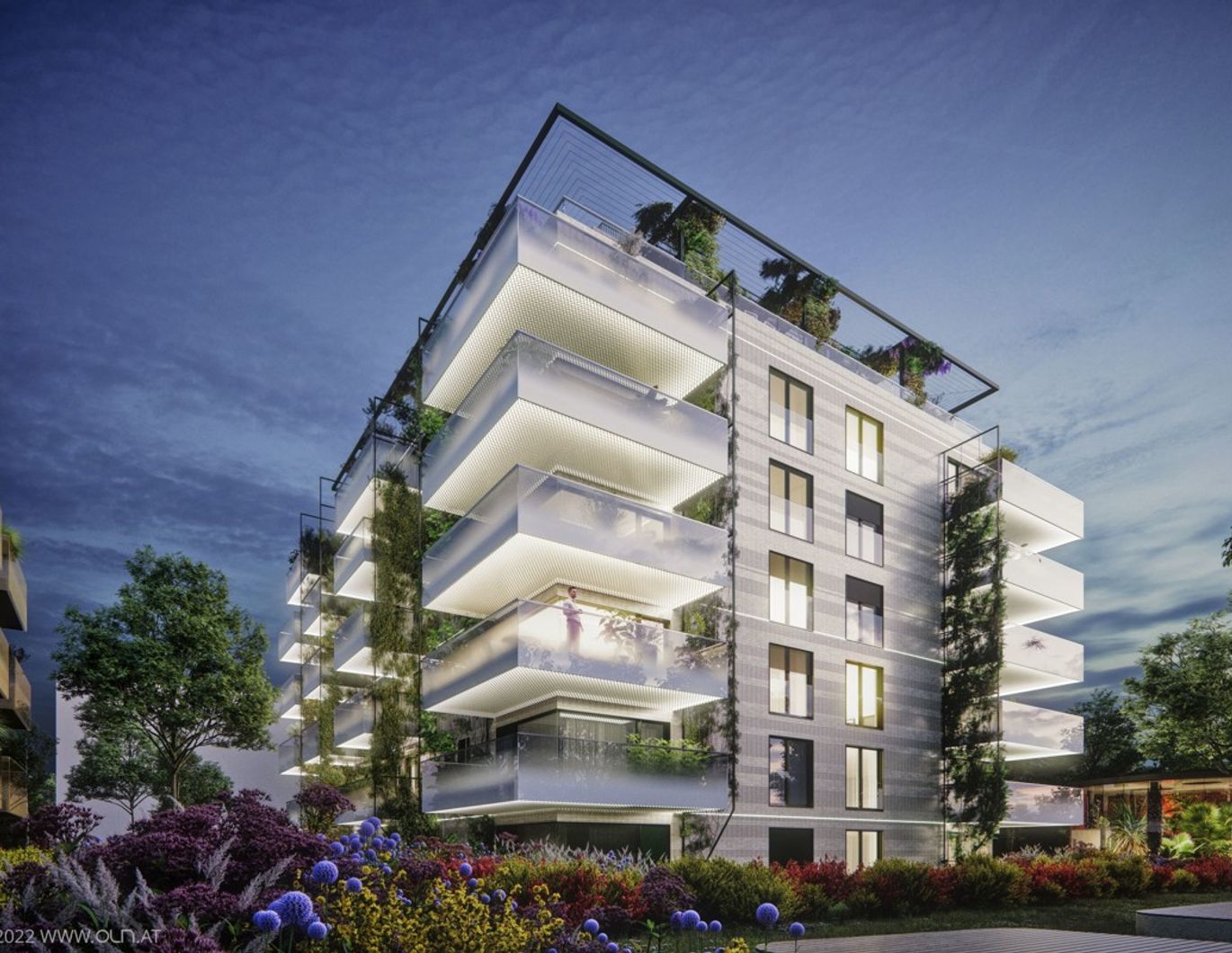 Provisionsfreie Traumwohnung mit großem Balkon in beeindruckender Gartenoase