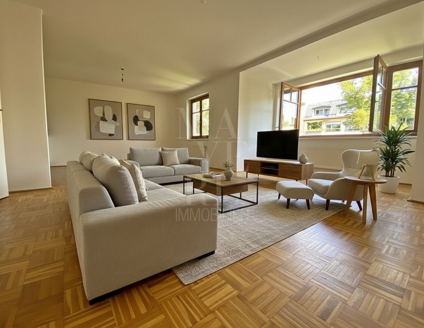 Zentral gelegene, sehr helle und gut aufgeteilte Neubauwohnung