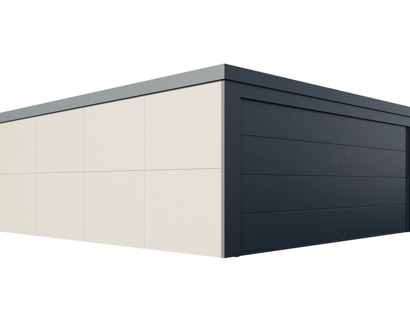 Energiegarage Deluxe Dekor - Doppelgarage mit PV & Wallbox & Speicher