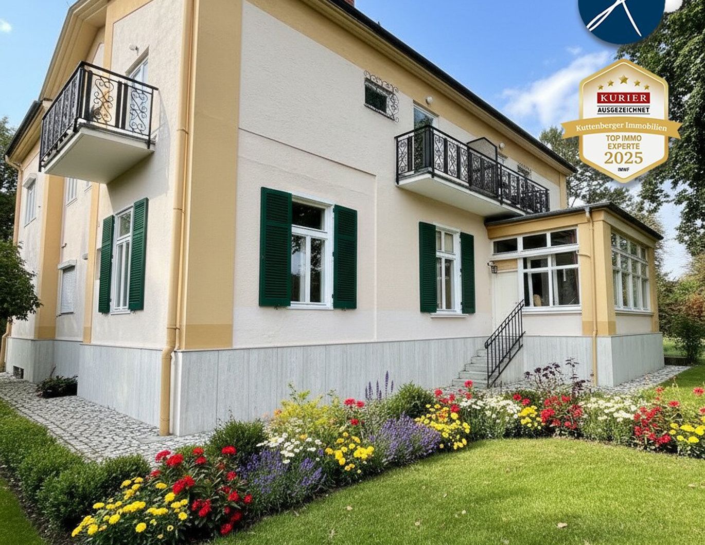 Preisreduktion ! Historisches Herrenhaus im Villenviertel von Baden: ca.450m² WF mit Grundfläche von 1873qm und 17 Zimmern zum Sanieren! (V2 & Schut