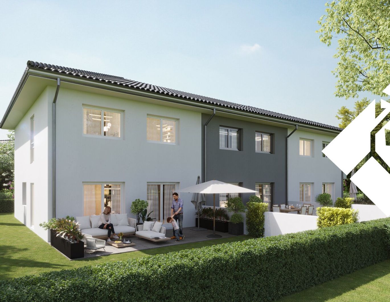 Familienwohnen in Stans - Moderne Reihenhäuser zwischen Natur und Stadt (Haus A)