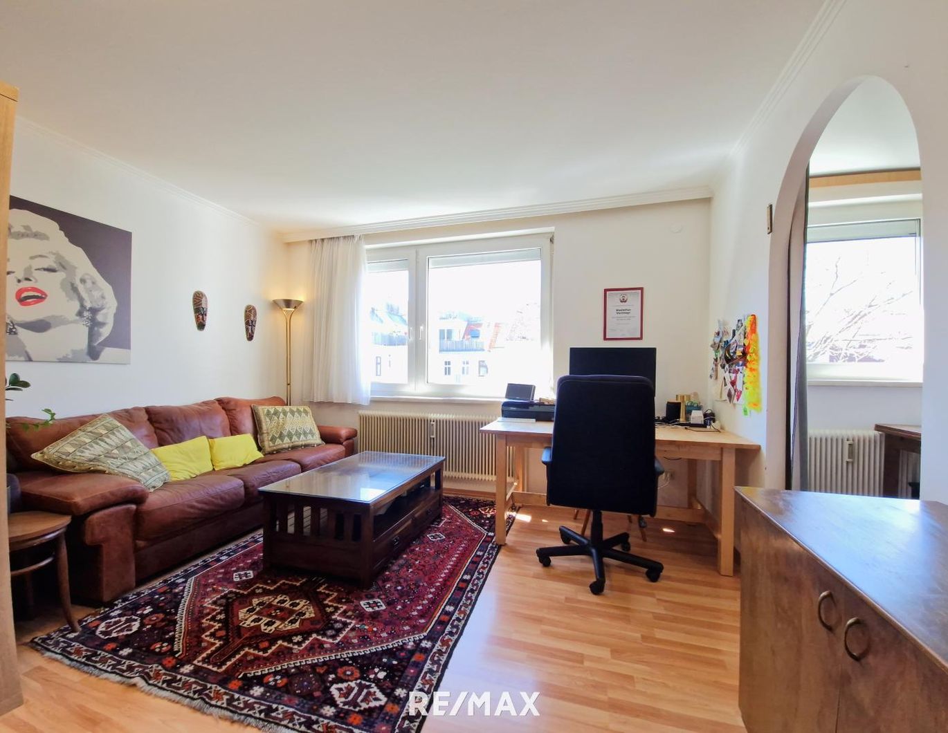 Innenhofseitige Wohnung im 4. Stock bei der Johnstraße