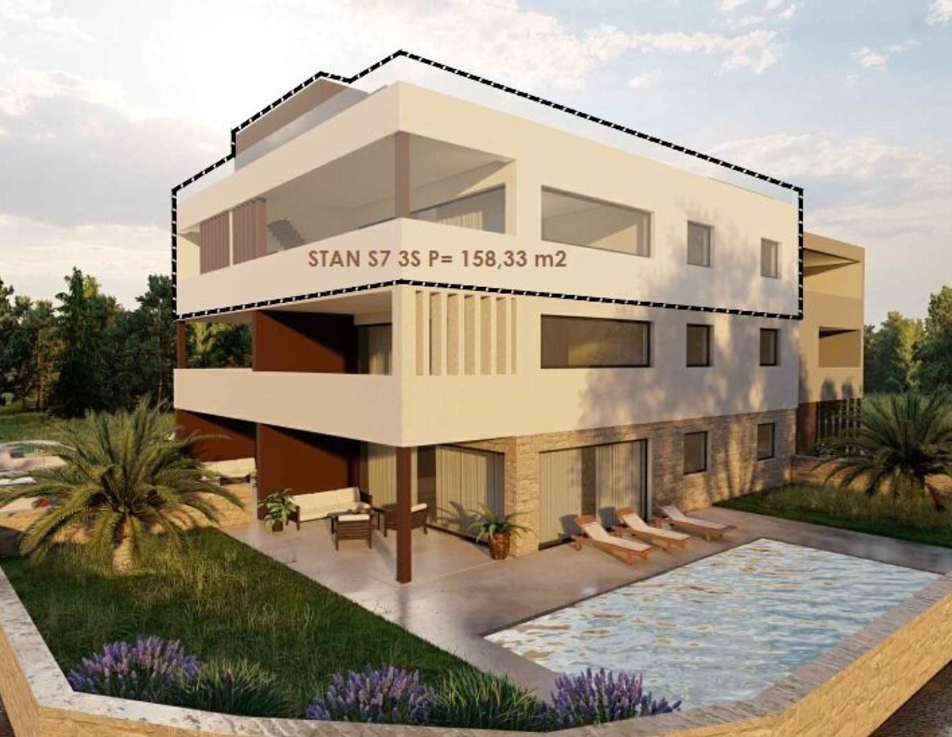 ZADAR Region - Skyline Residence - Penthouse mit privater Dachterrasse & Meerpanorama