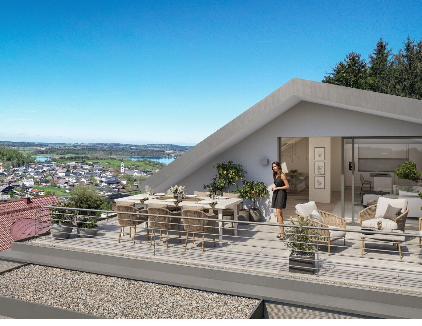 115 m² große Maisonette mit Dachterrasse | HILLSIDE mattsee - Top 10