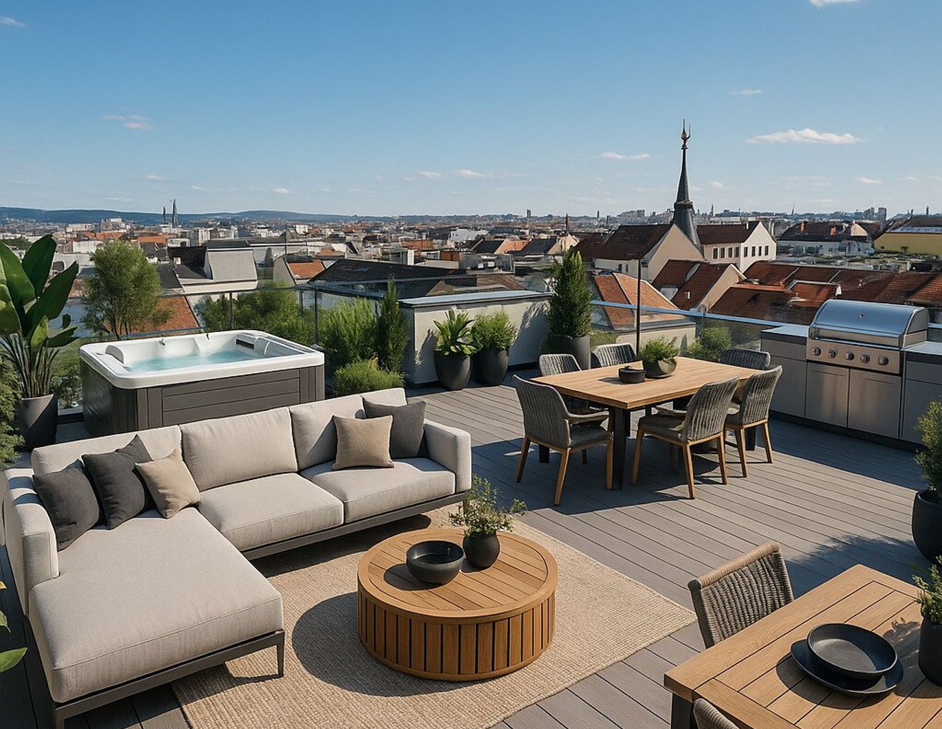 Mit virtuellem Rundgang - BEZUGSFERTIG! Ihr geniales Penthouse mit 175 m² Wohnfläche und 72 m² Dachterrasse on TOP + privater Liftfahrt!
