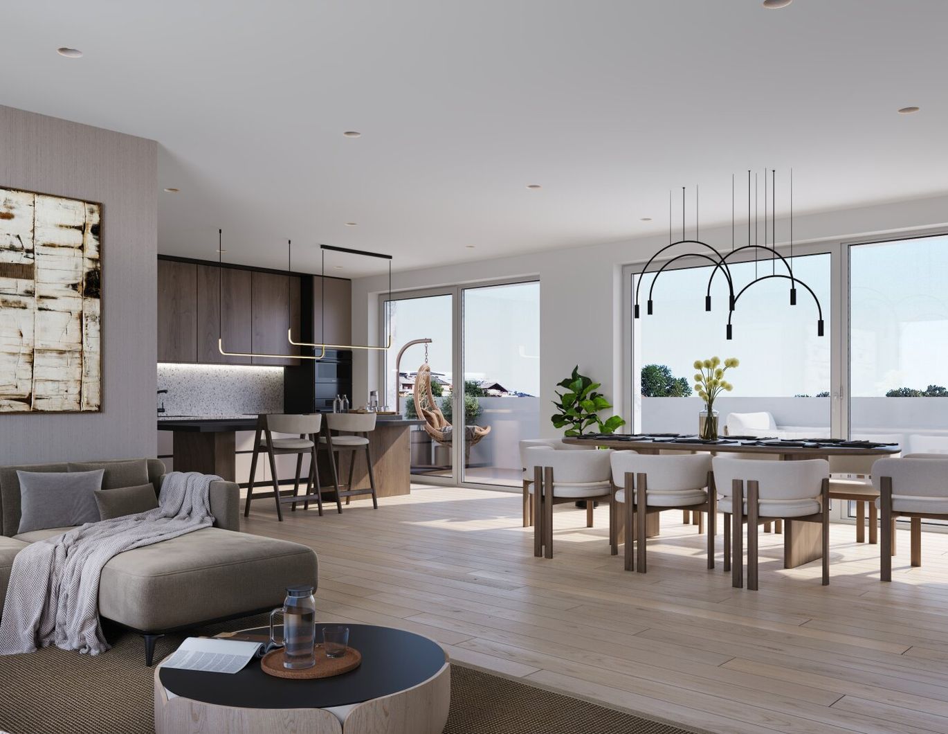 Wohnen am Golfplatz - Penthouse mit 130 m² Dachterrasse