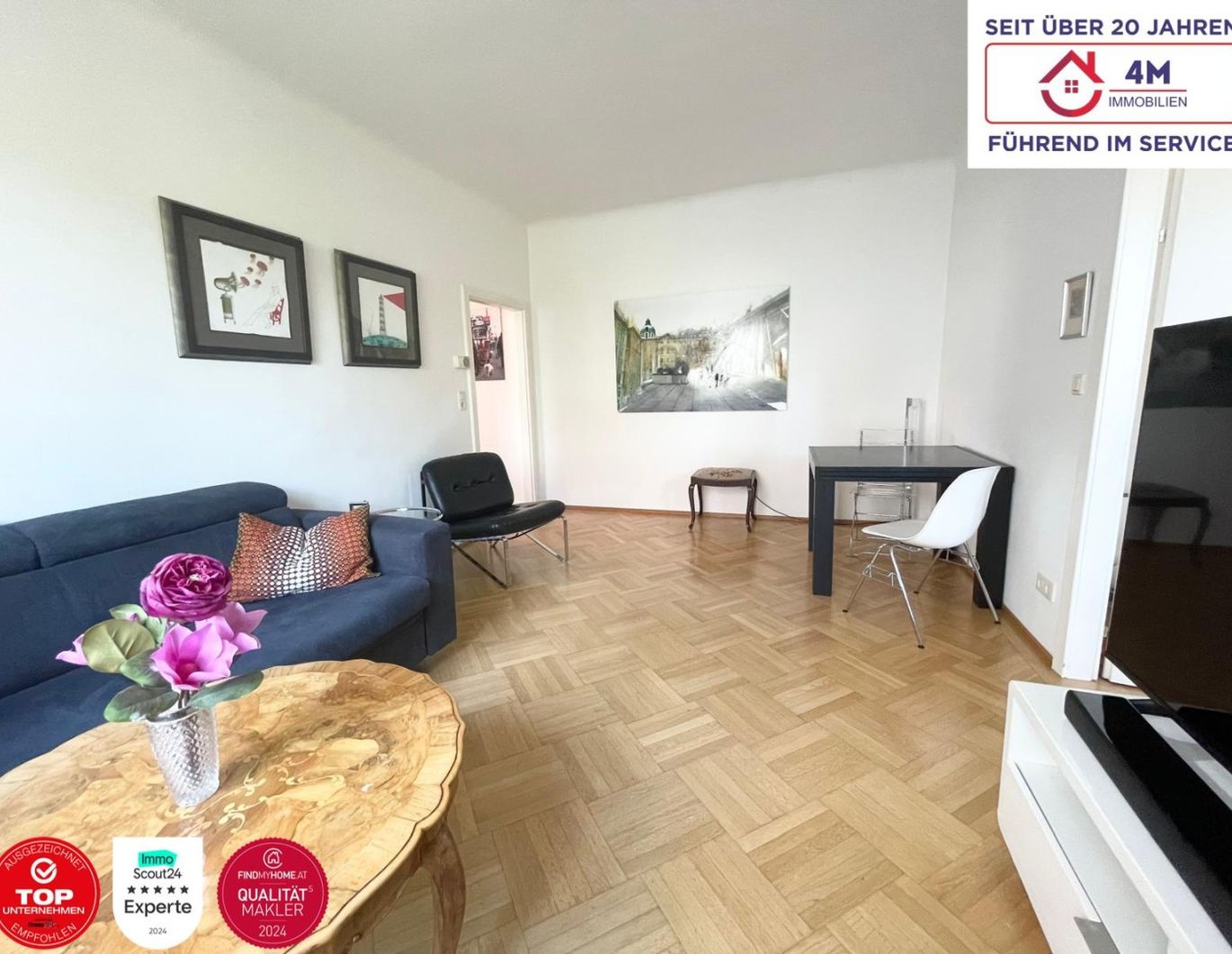 Ruhige Innenhofwohnung mit grünem Blick, zentrumsnah und voller Charme!