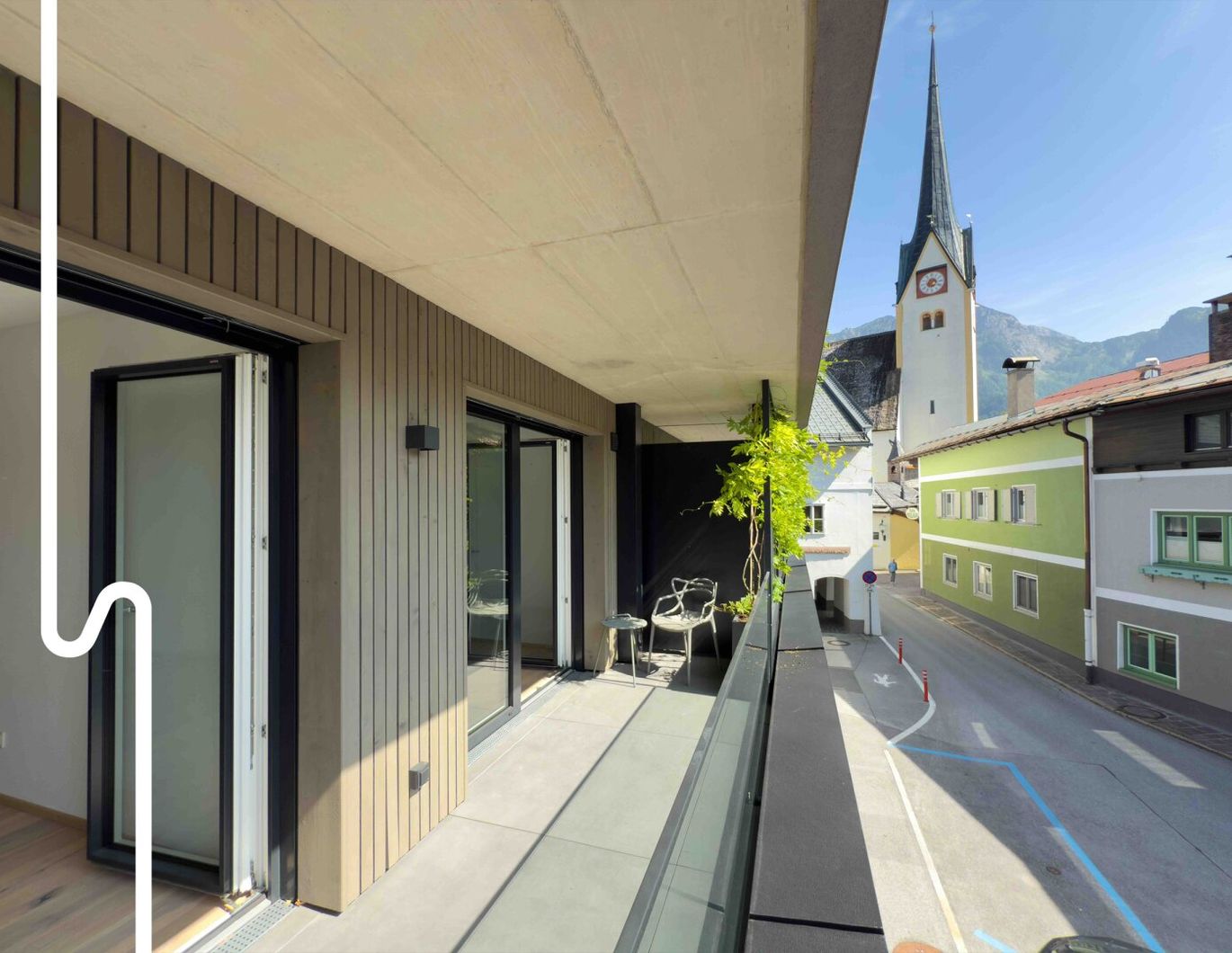 ABTENAUER LOGENPLATZ | 2-Zimmer Wohnung mit großem Balkon & Tiefgaragenstellplatz | Abtenau Ortszentrum