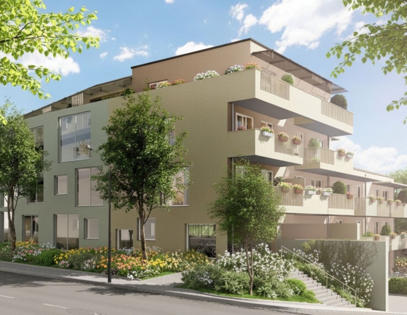 Exklusives Aussichtslage im 2. OG | 35 m² Balkon!